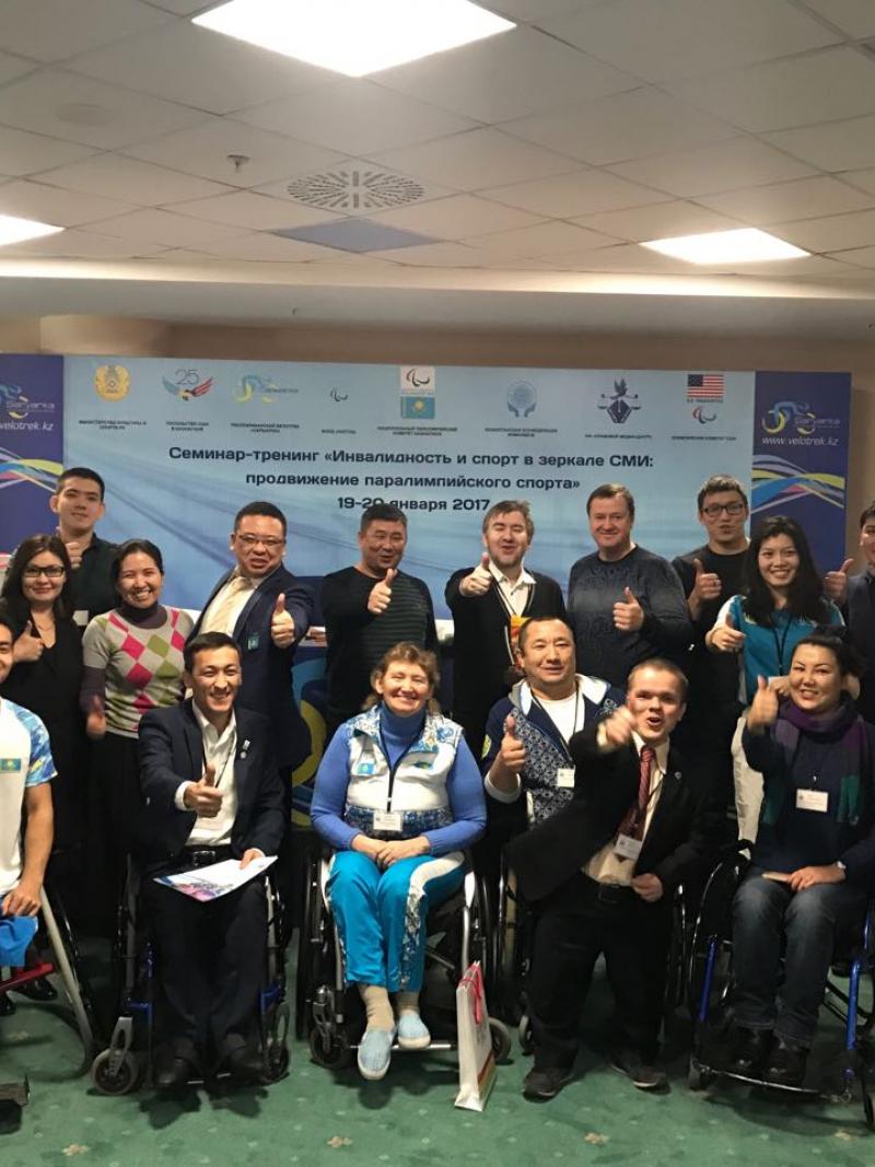 Journalists at the media workshop in Astana, Kazakhstan