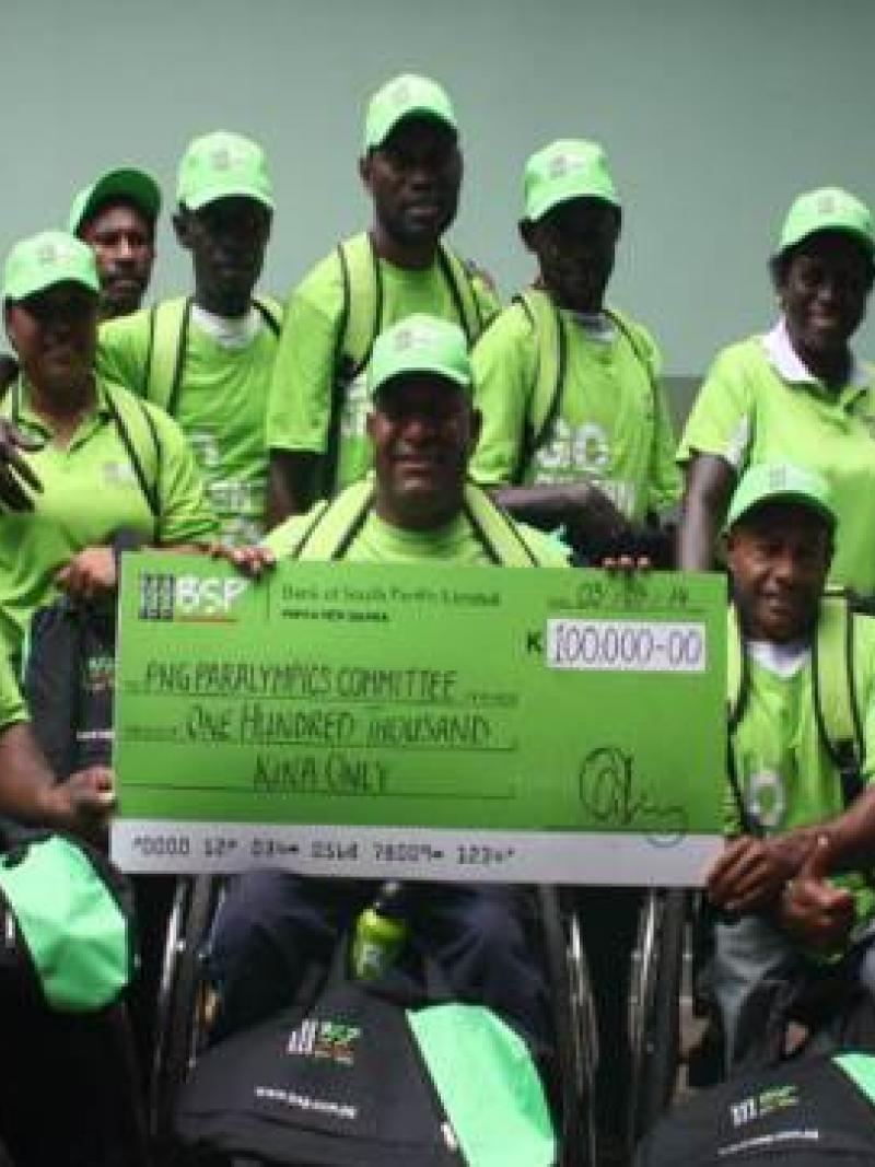 PNG Paralympic Committee partnership with Bank South Pacific (BSP)