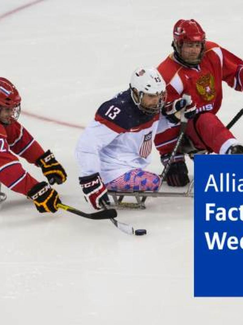 Allianz Fact of the week Ice Sledge Hockey speed