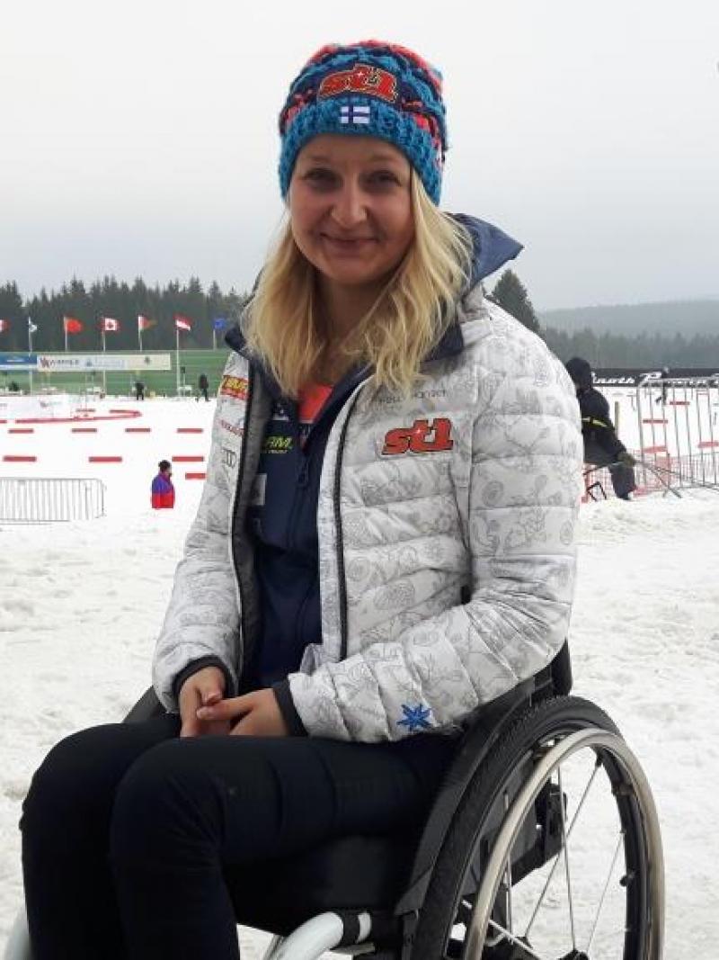 Finnish sit-skier Sini Pyy