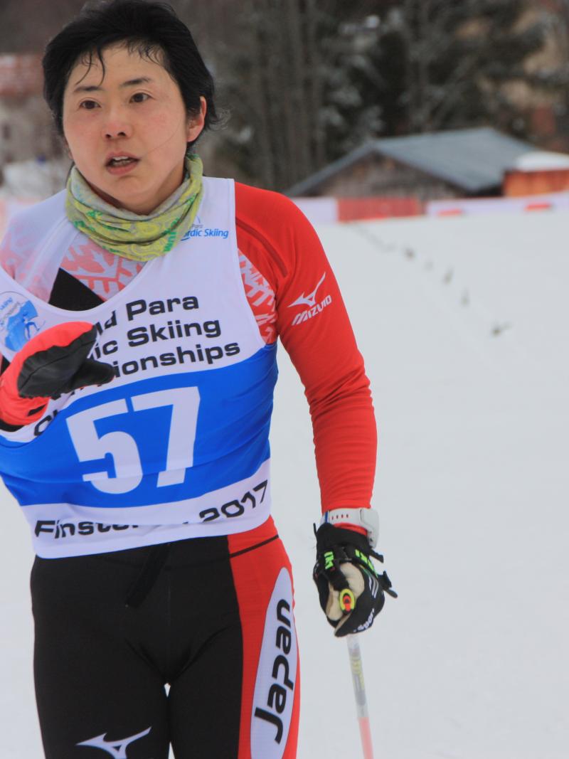 a Para Nordic skier