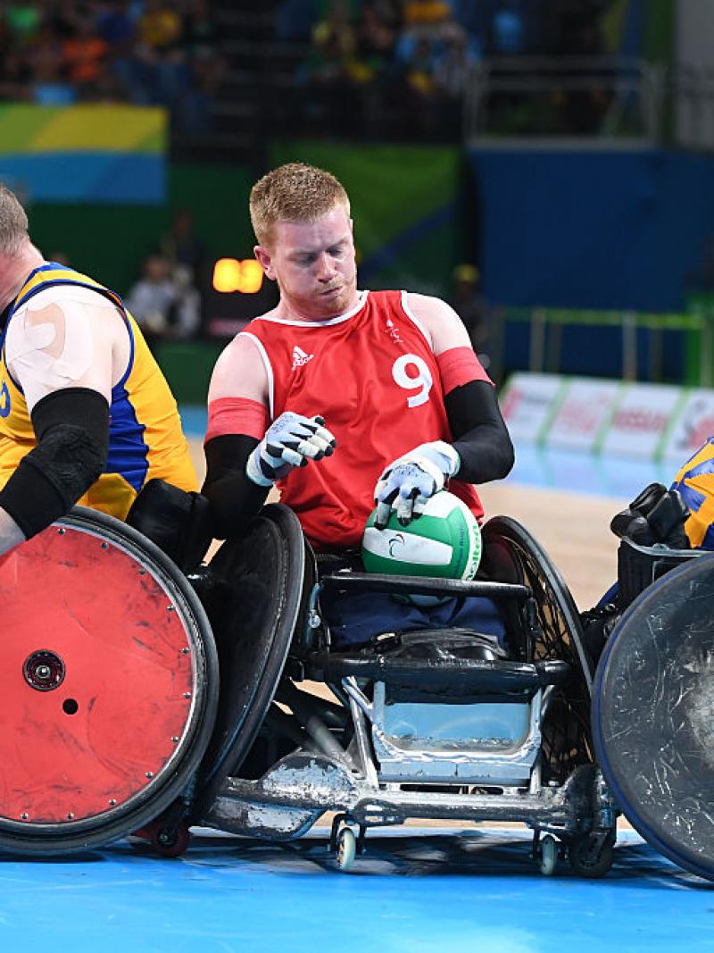 Jim Roberts of Great Britain in action at the Rio 2016 Paralympic Games.