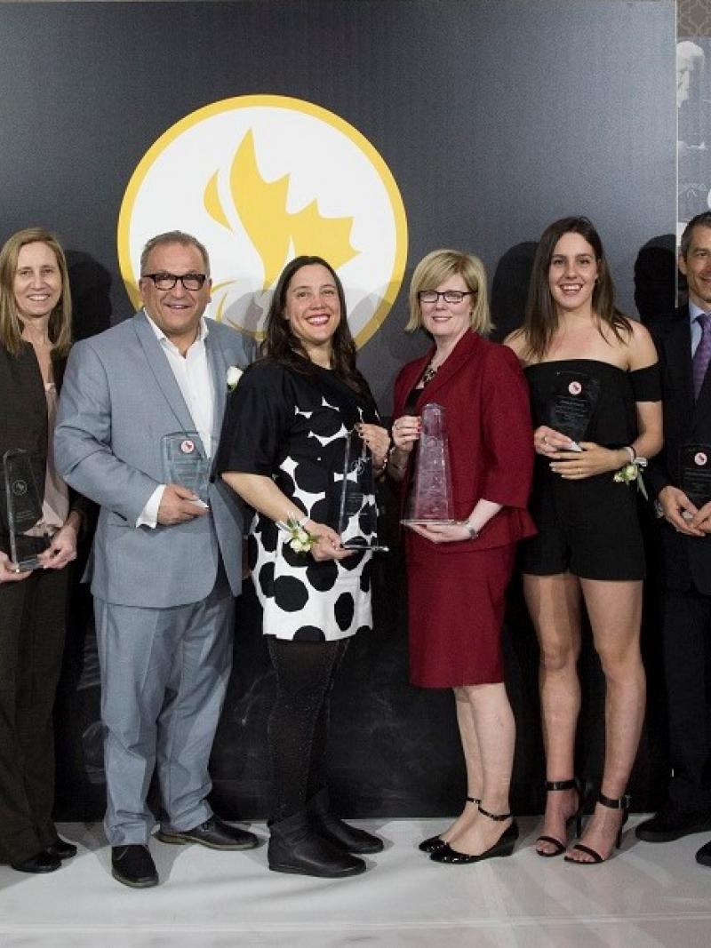 The inductees at the 2017 Canadian Paralympic Hall of Fame and Sport Awards.
