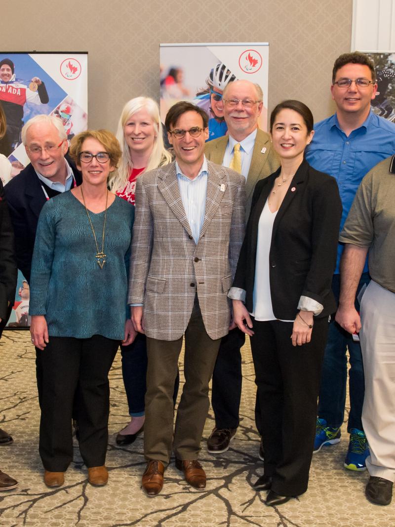 The new board of the Canadian Paralympic Committee elected in April 2017.