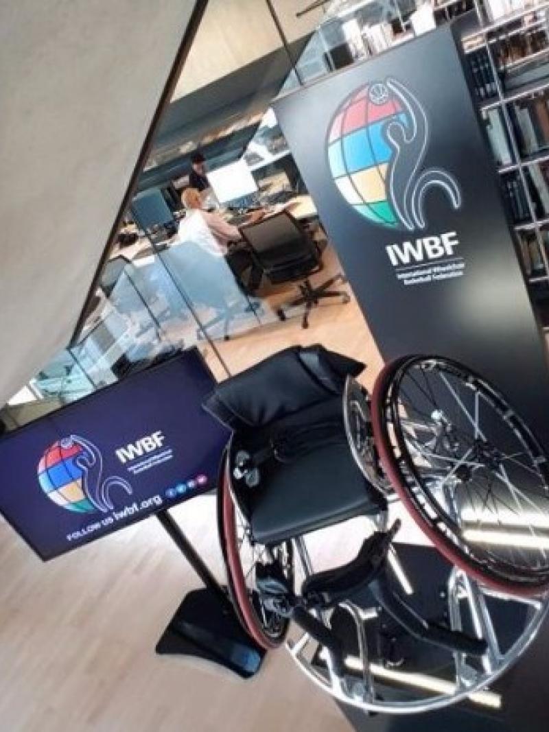 A wheelchair basketball exhibition has opened at the House of Basketball.
