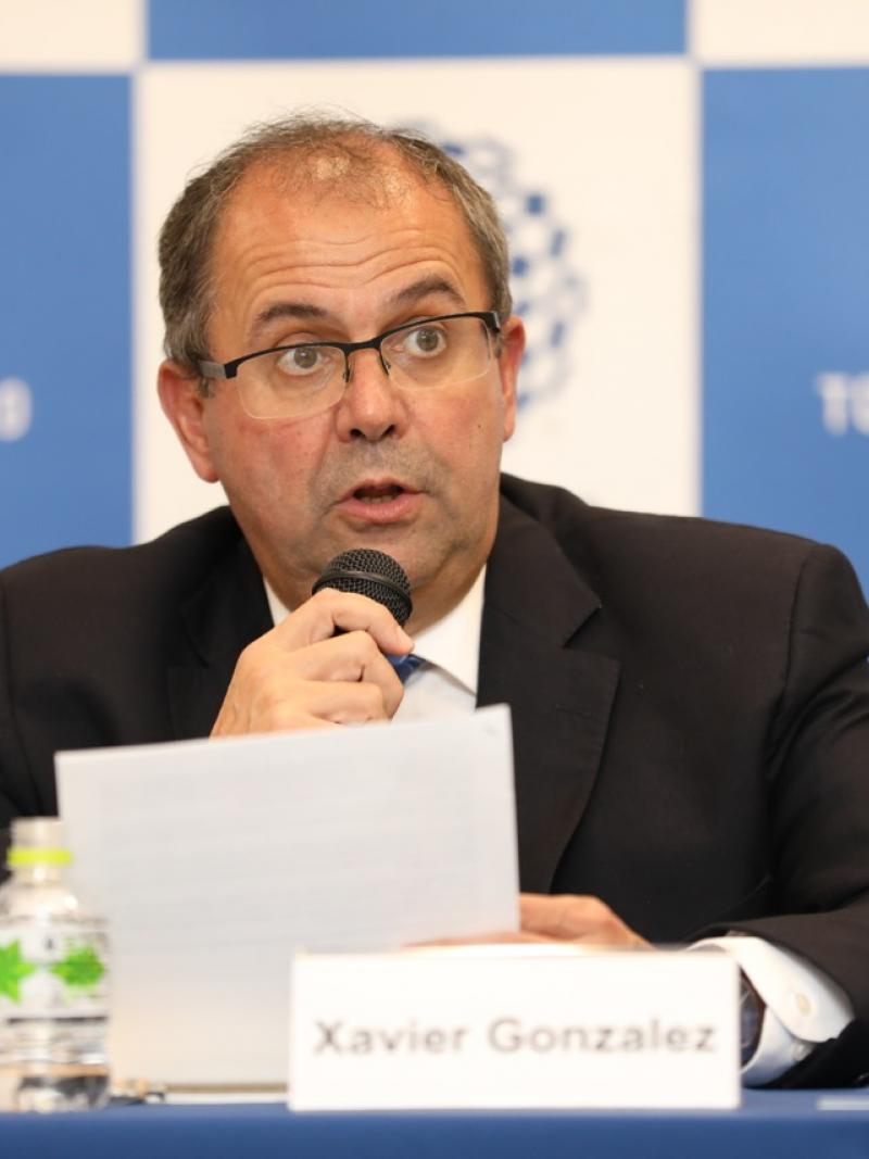 Xavier Gonzalez at the Tokyo 2020 Project Review