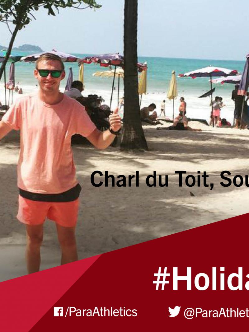 Holiday Hotspot photo of Charl du Toit on the beach in Thailand.