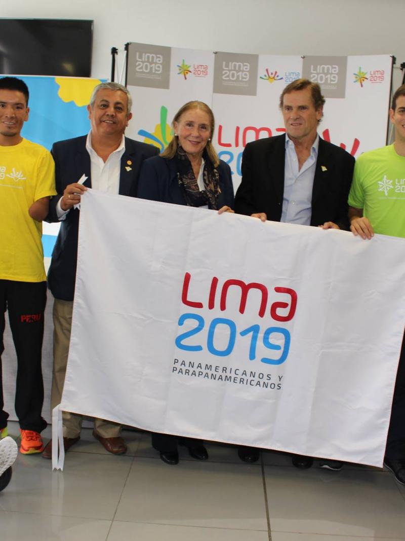 Lima 2019 ambassadors - Pilar Jauregui, Maria de Jesus Trujillo, Pedro de Vinatea and Efrain Sotacuro