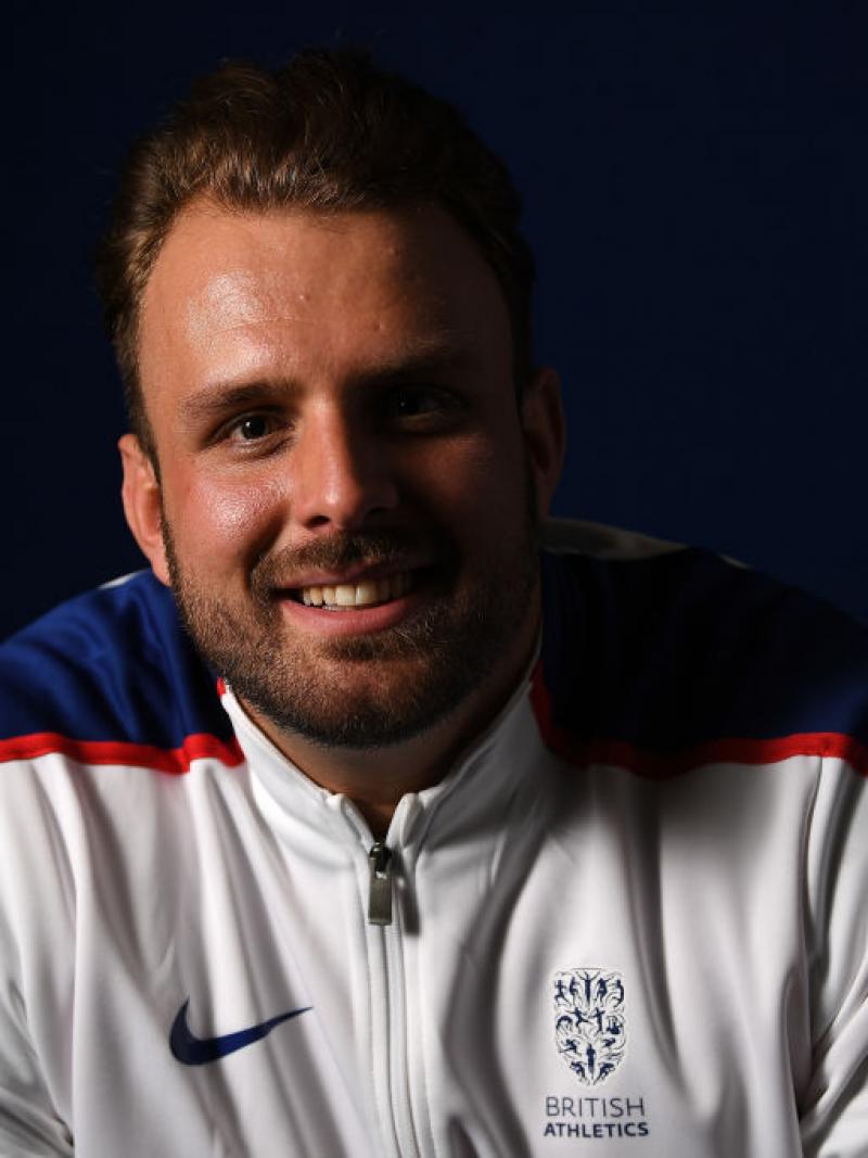 Aled Davies smiles for the camera ahead of London 2017