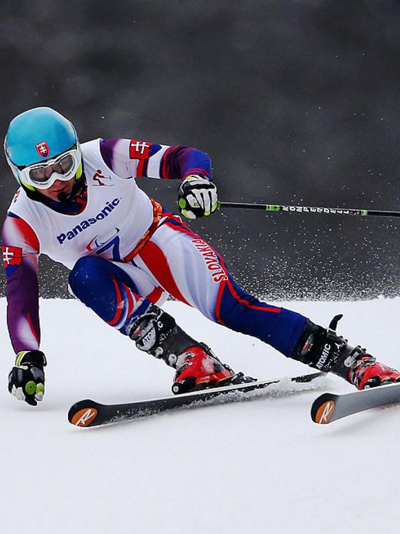 Slovakia's Jakub Krako on the course in Sochi