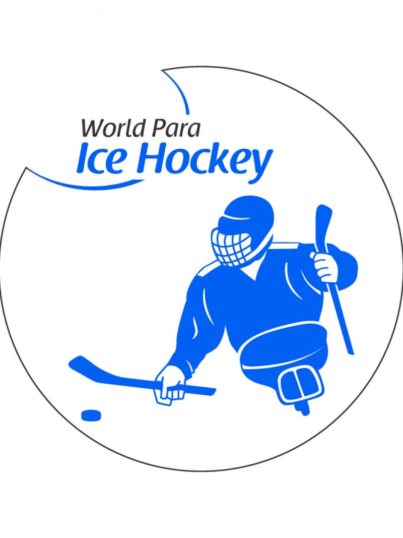 The official logo of World Para ice hockey