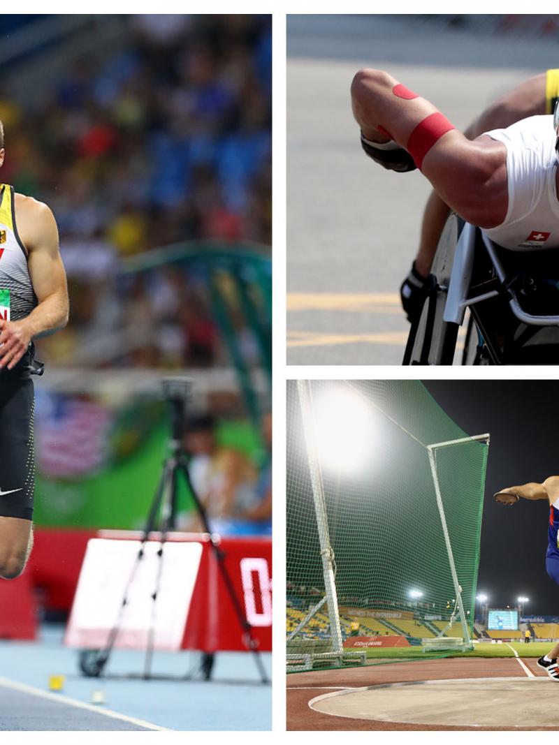 three para athletes