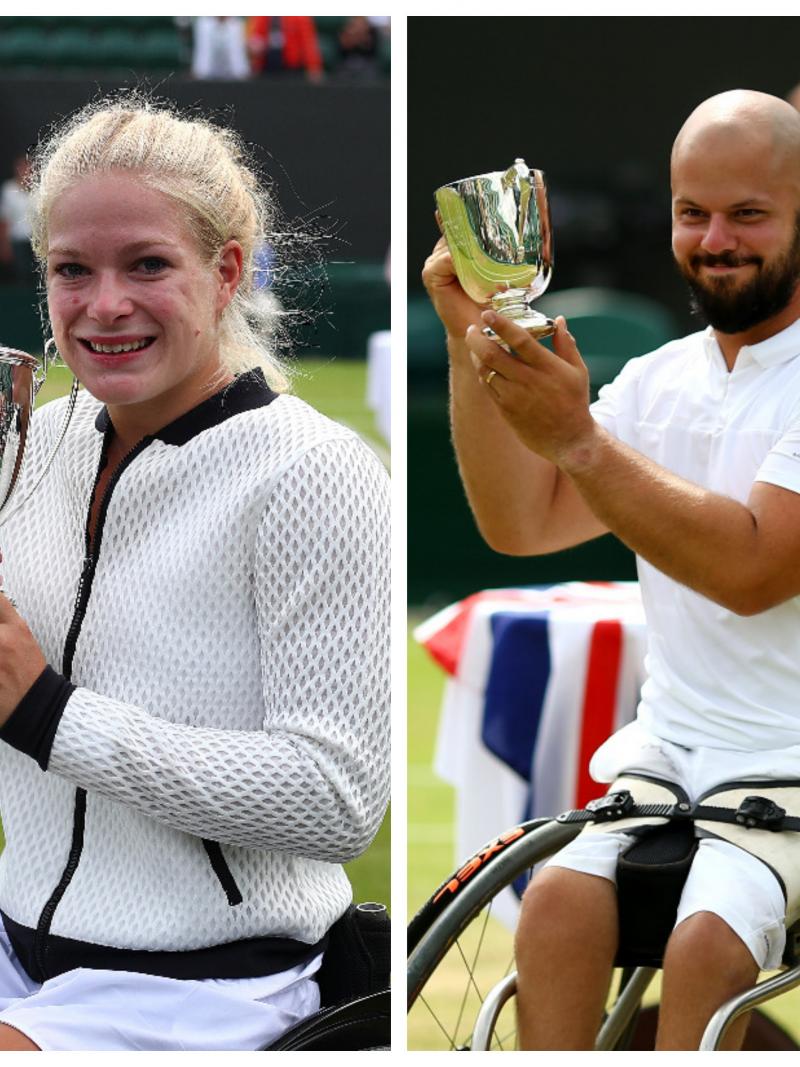 Stefan Olsson - Diede de Groot - Wimbledon 2017
