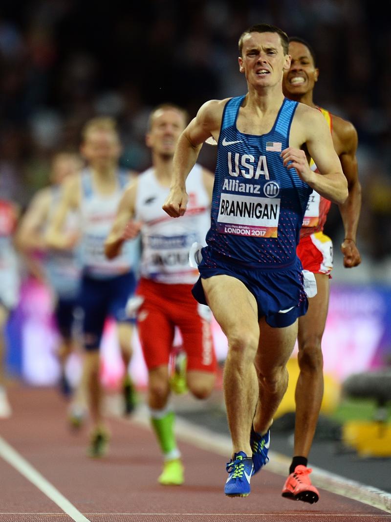 The USA's Michael Brannigan in action at the World Para Athletics Championships London 2017.