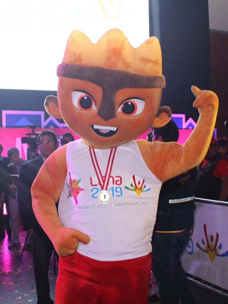 a furry mascot poses for the camera