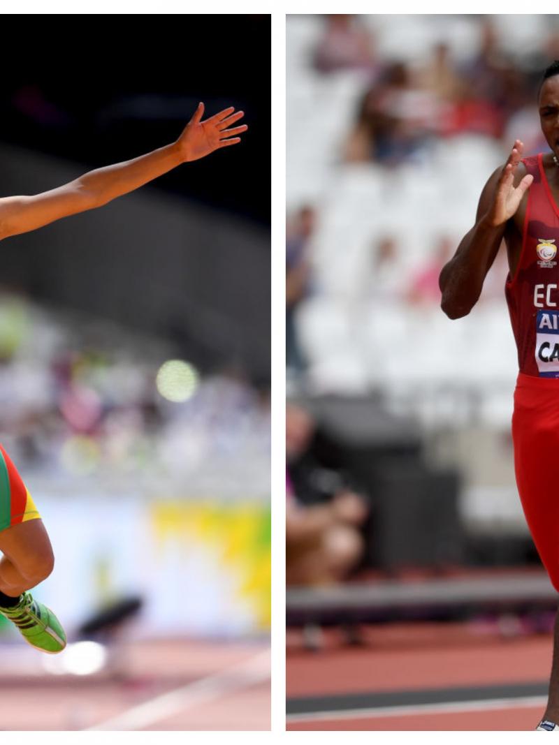 two Para athletes compete in their sports