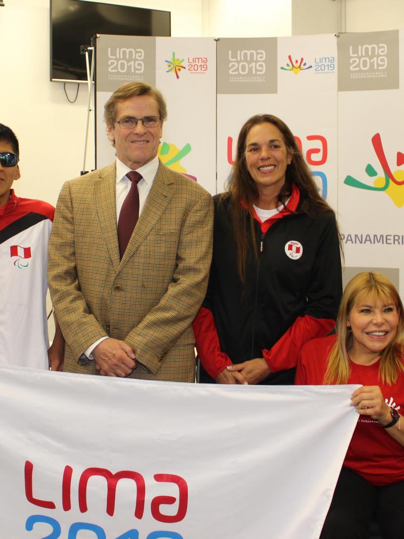 a group of Para athletes smiling for the camera
