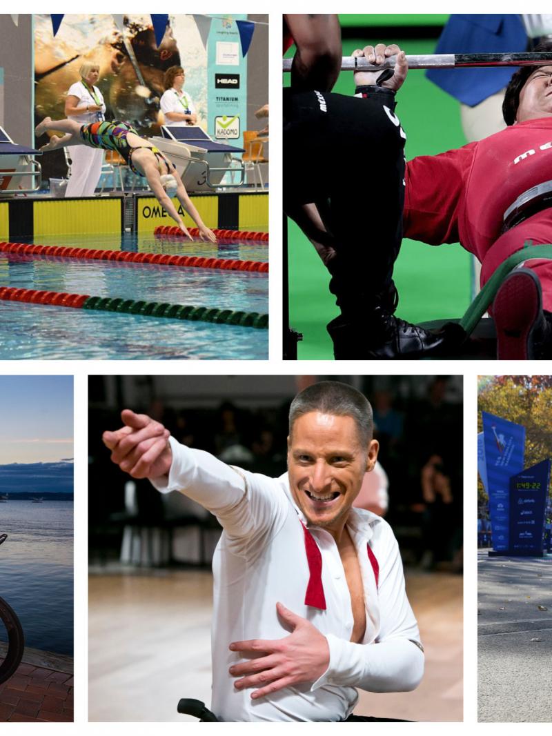 Para athletes competing at their sports