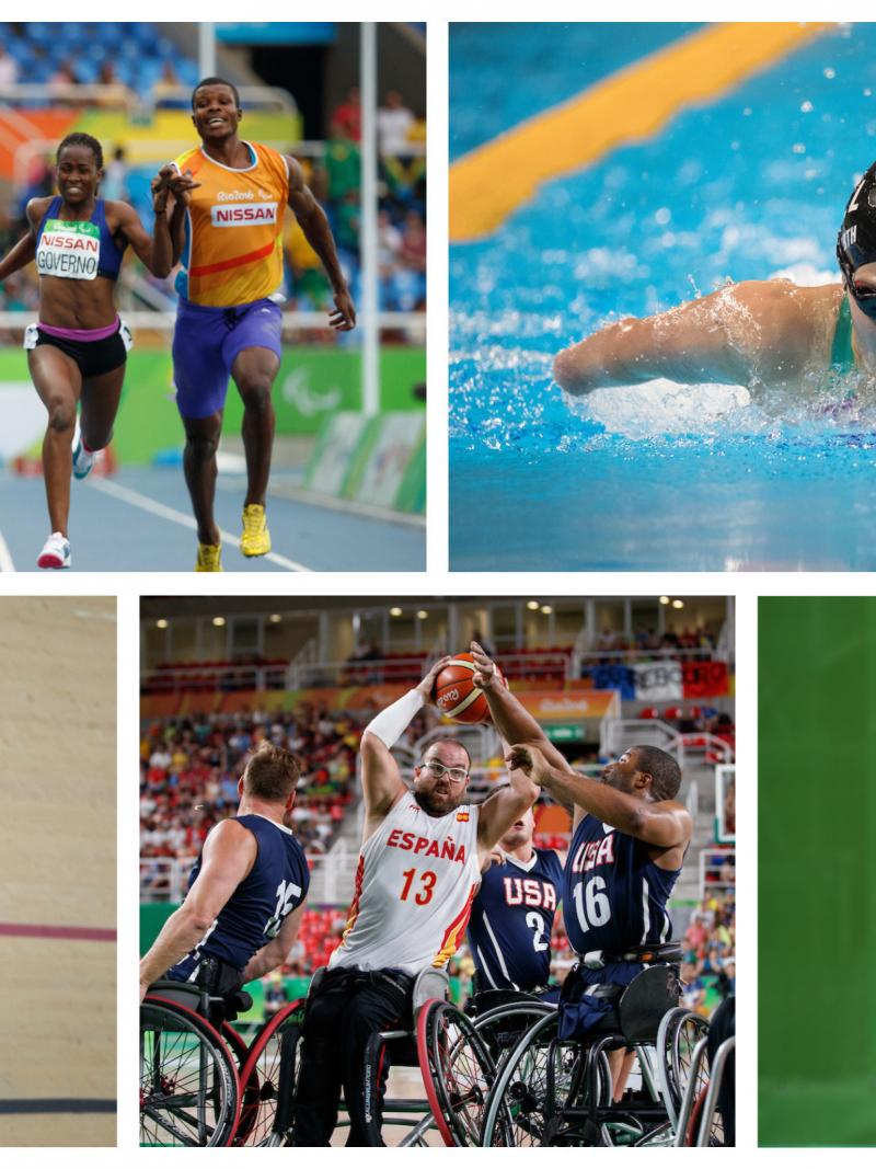 Para athletes competing at their sports