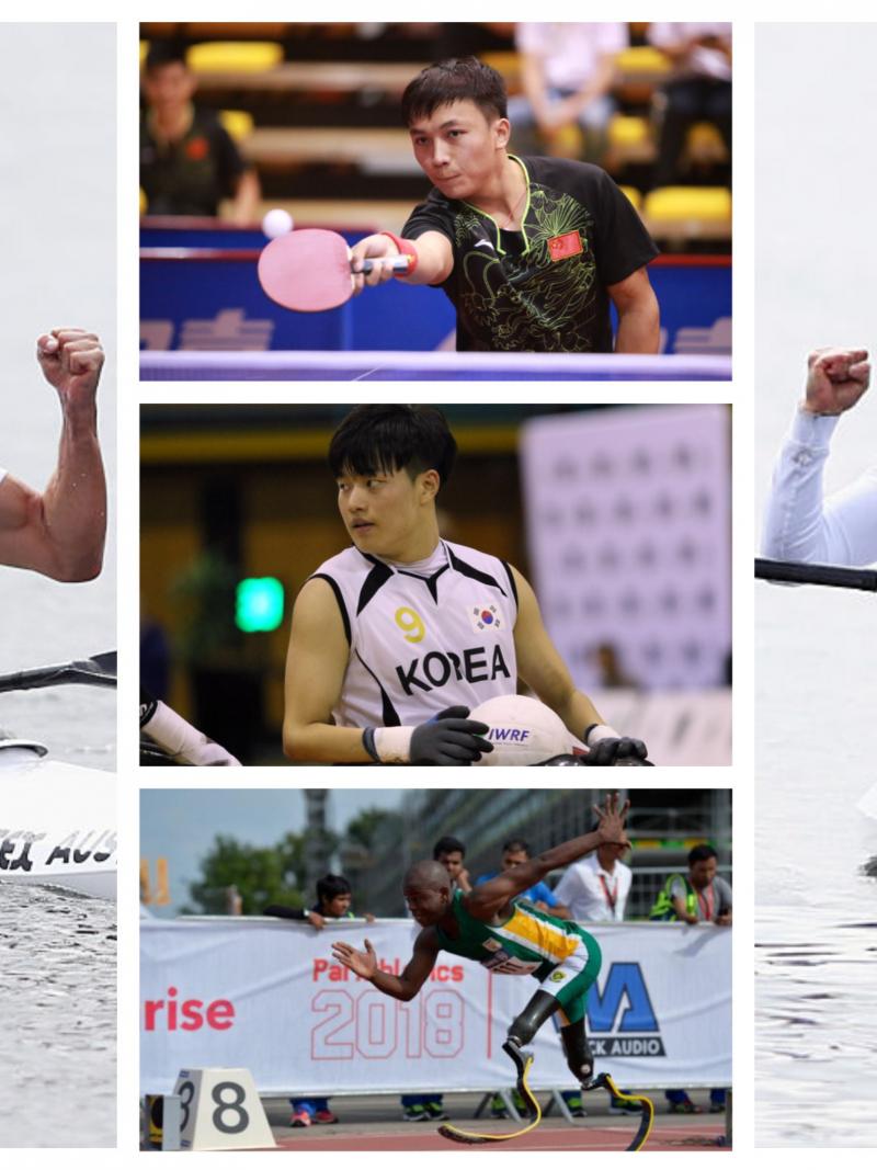 five Para athletes compete at their sport