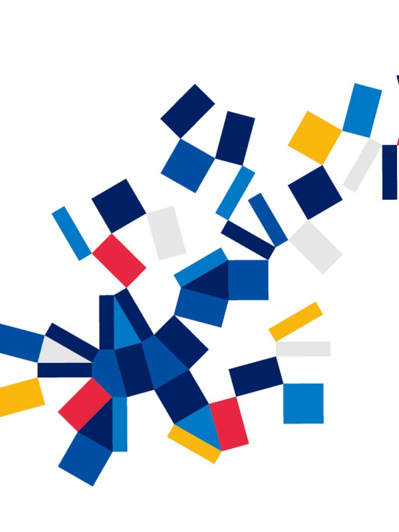 Graphic of Tokyo 2020 emblem being transformed