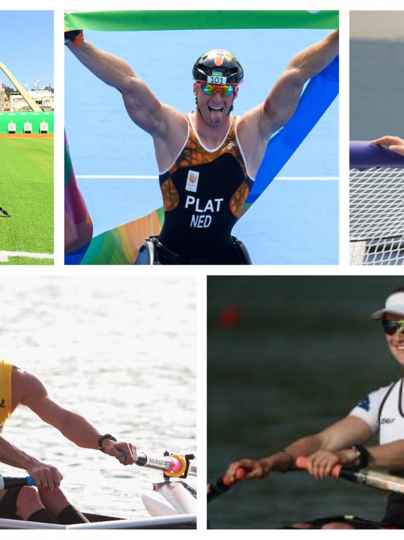 five Para athletes compete in their sports