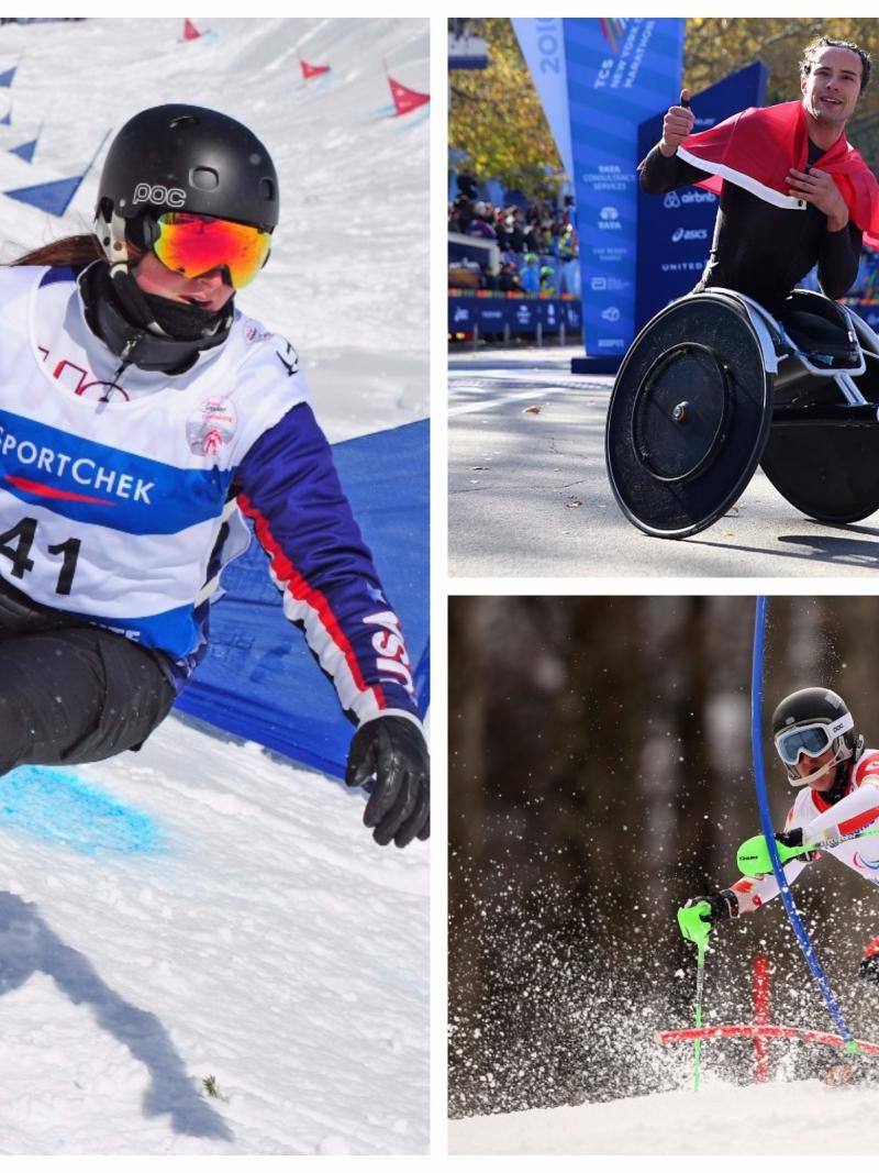 Para athletes compete in athletics, snowboard and alpine skiing