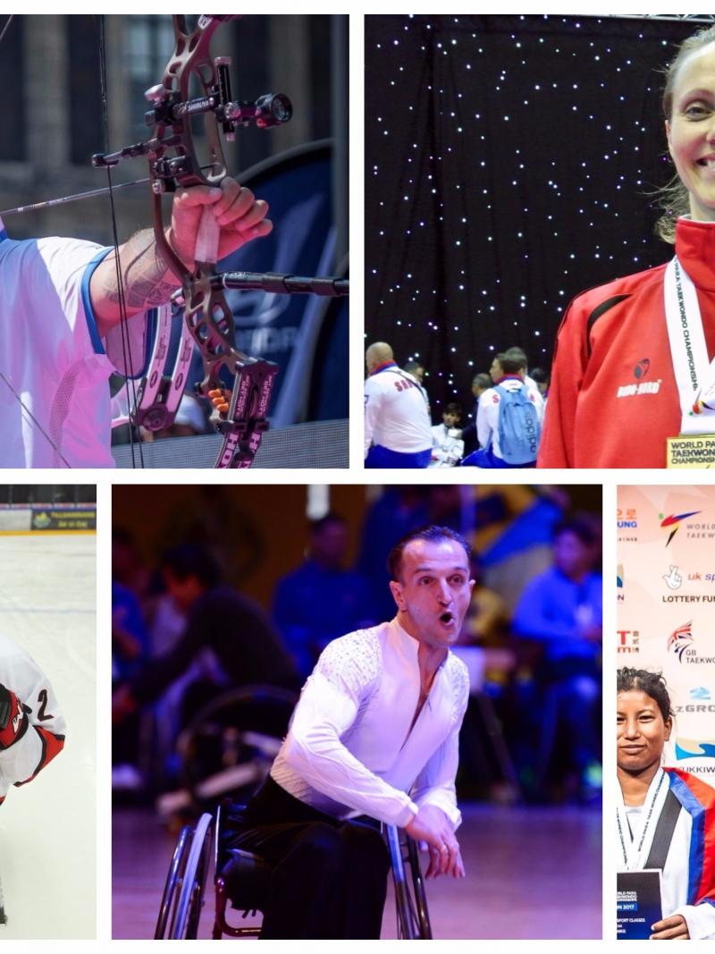 five Para athletes compete in their sports