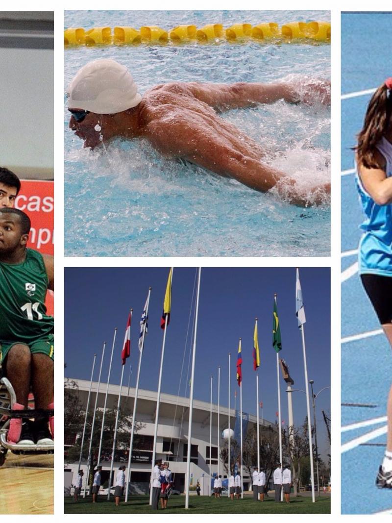 Para athletes compete in the sun at athletics, swimming and wheelchair basketball