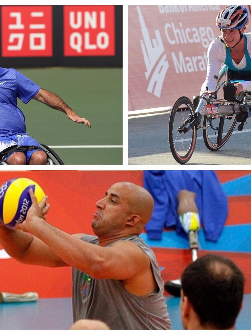 three Para athletes compete at their sports