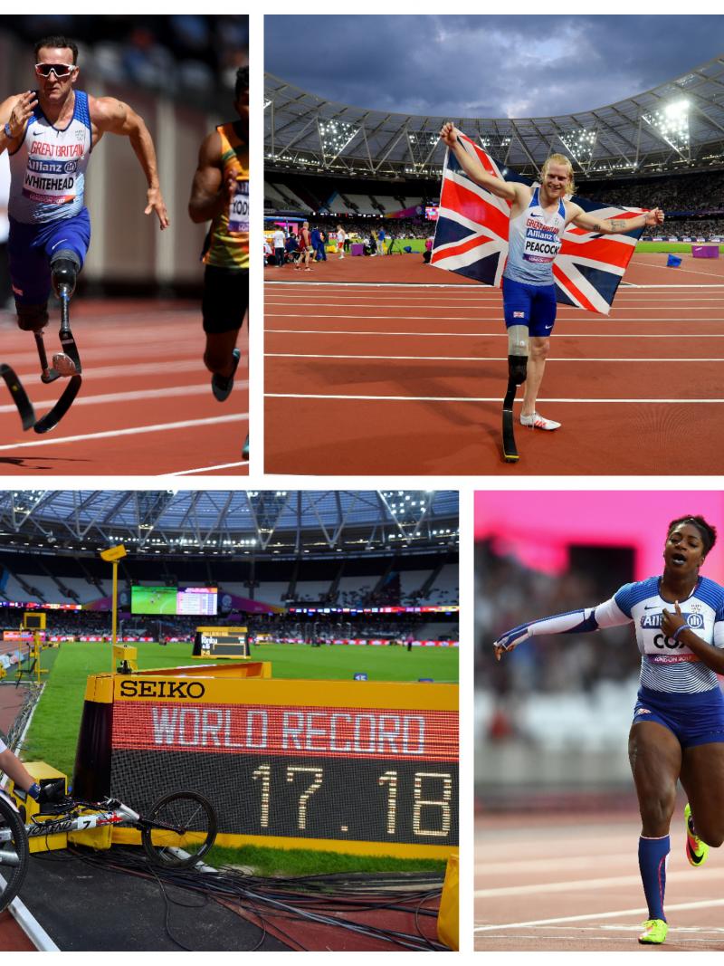 British Para athletes - collage