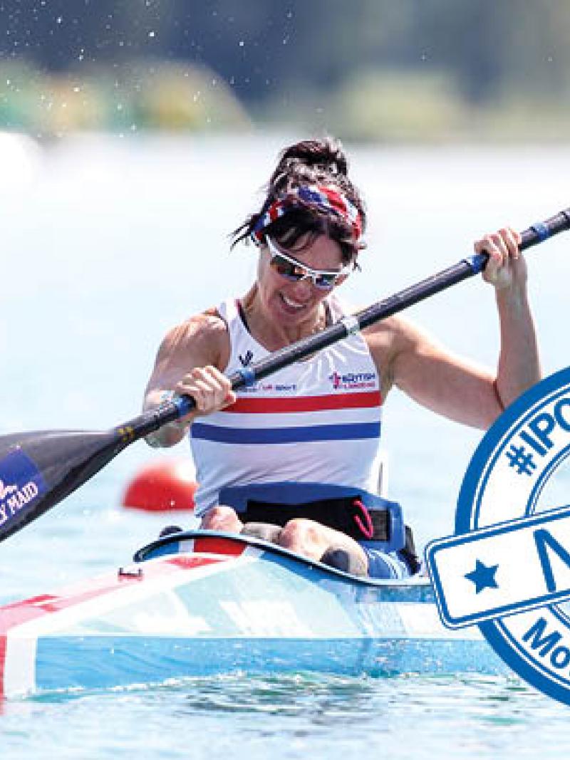a female Para canoeist