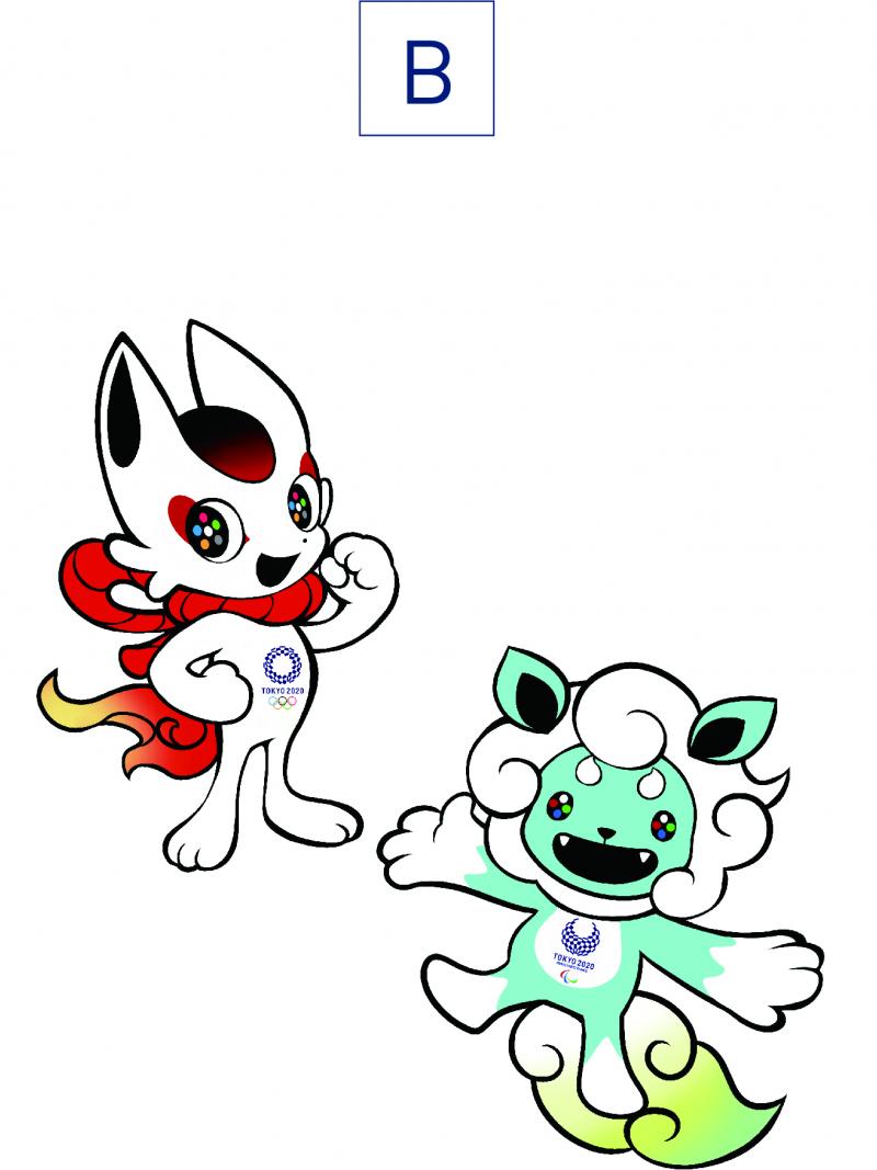 six cartoon mascot designs