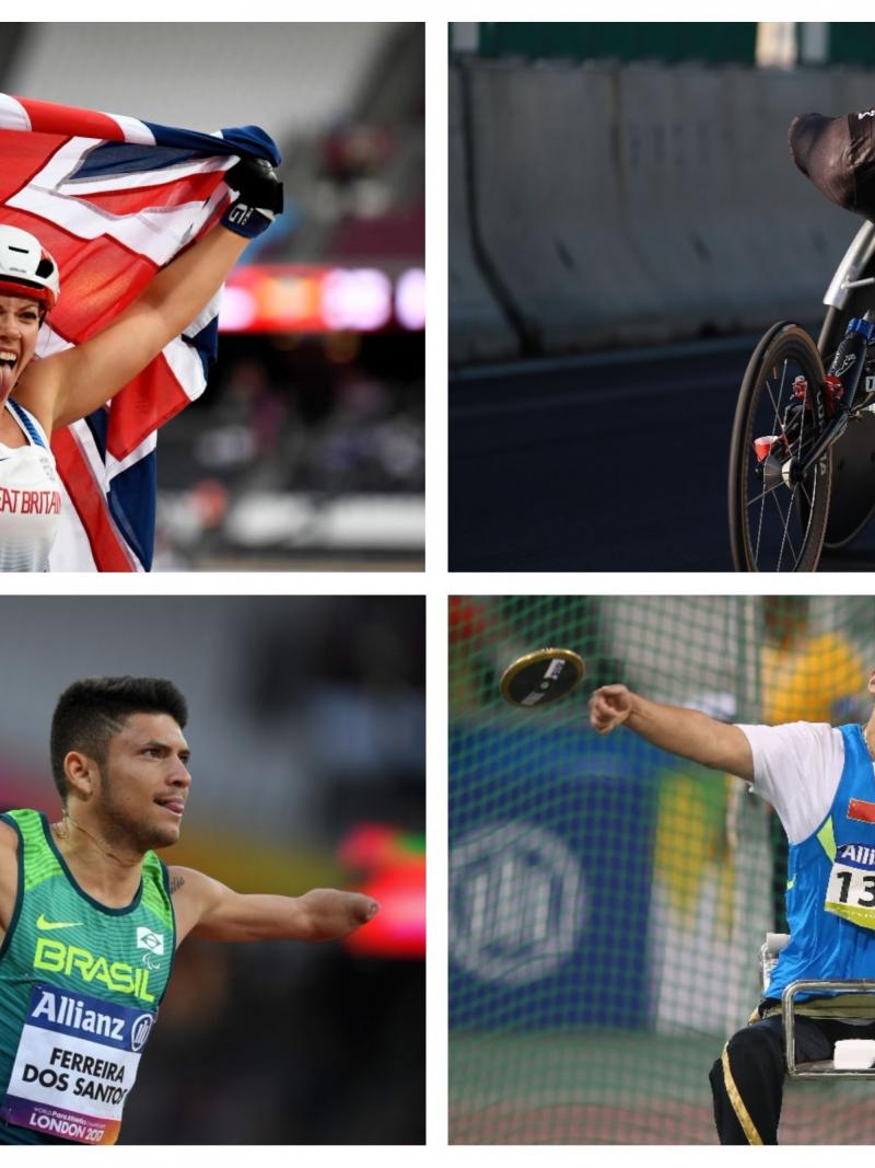 four Para athletes competing at their sports 