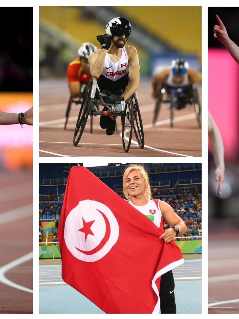four Para athletes compete at their sports