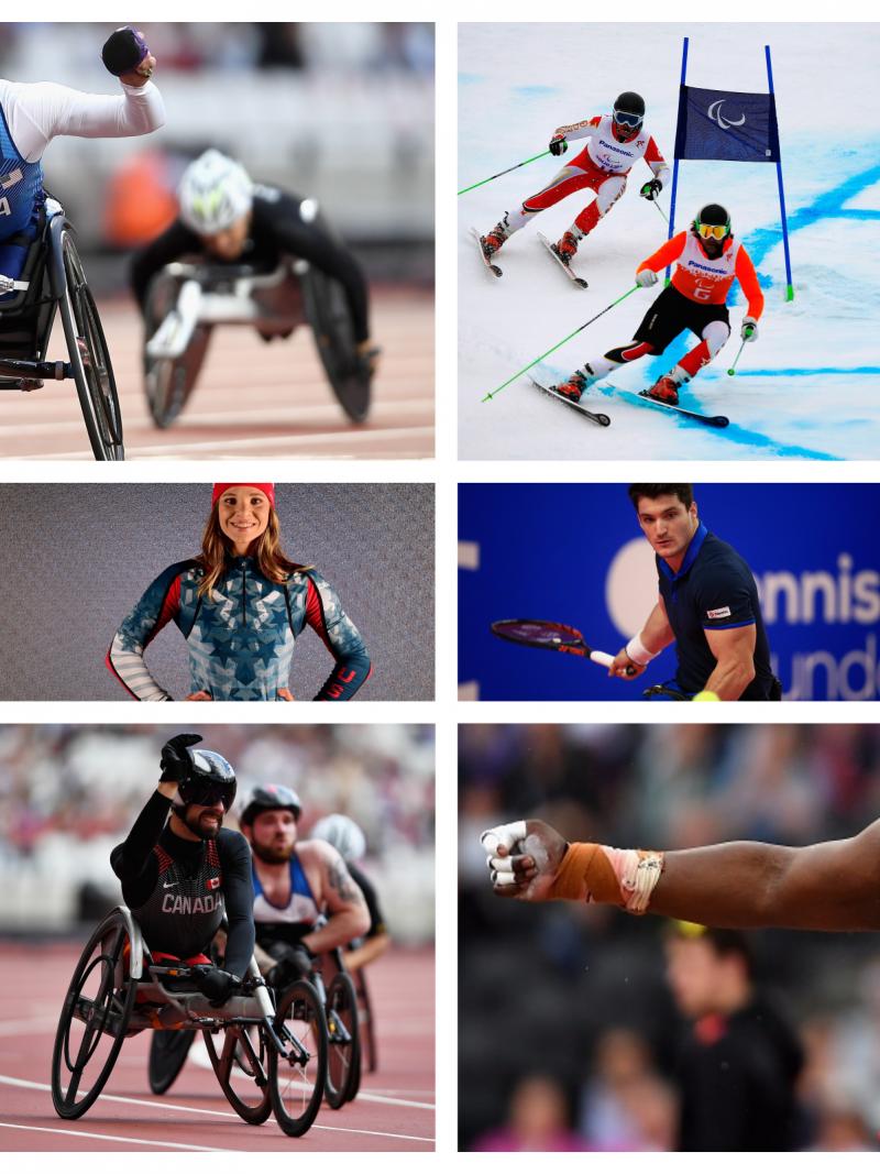 Collage of 10 athletes
