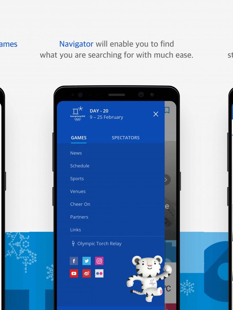 the PyeongChang 2018 app