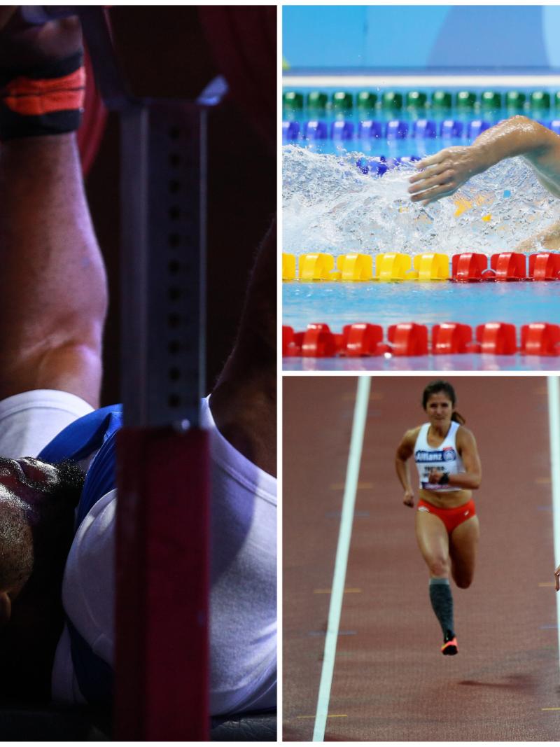Para athletes competing at their sports