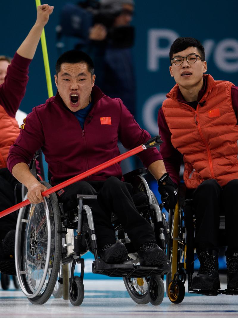 The Chinese wheelchair curling team won the country´s first Winter Paralympic gold in PyeongChang