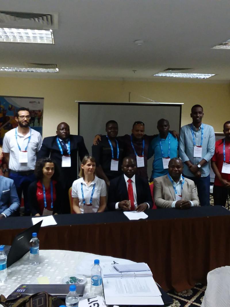 Programme leads from NPCs Ethiopia, Kenya, Rwanda, Somalia, Tanzania and Uganda pose for a picture after OCP training in Tanzania