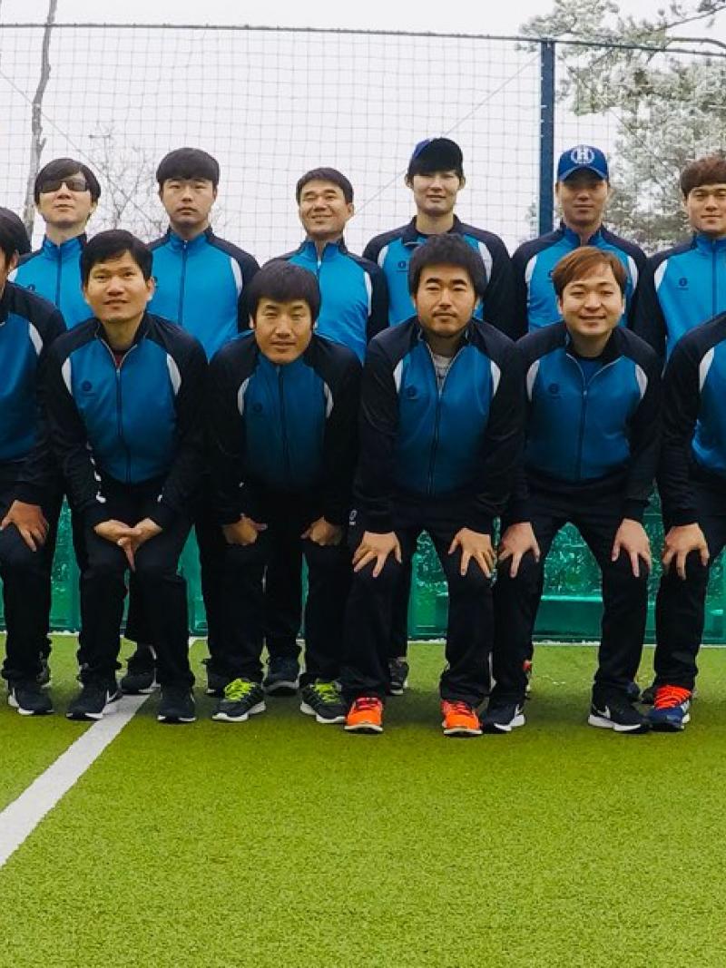 South Korean blind football team