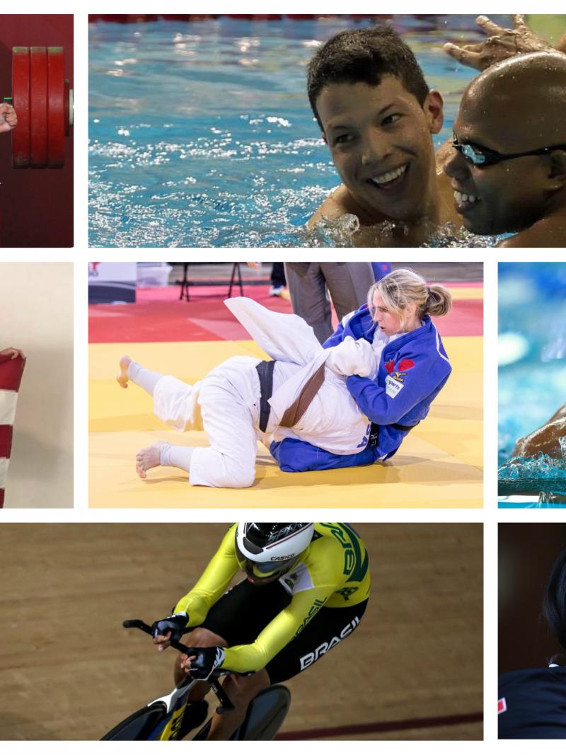 seven Para athletes competing at their sports