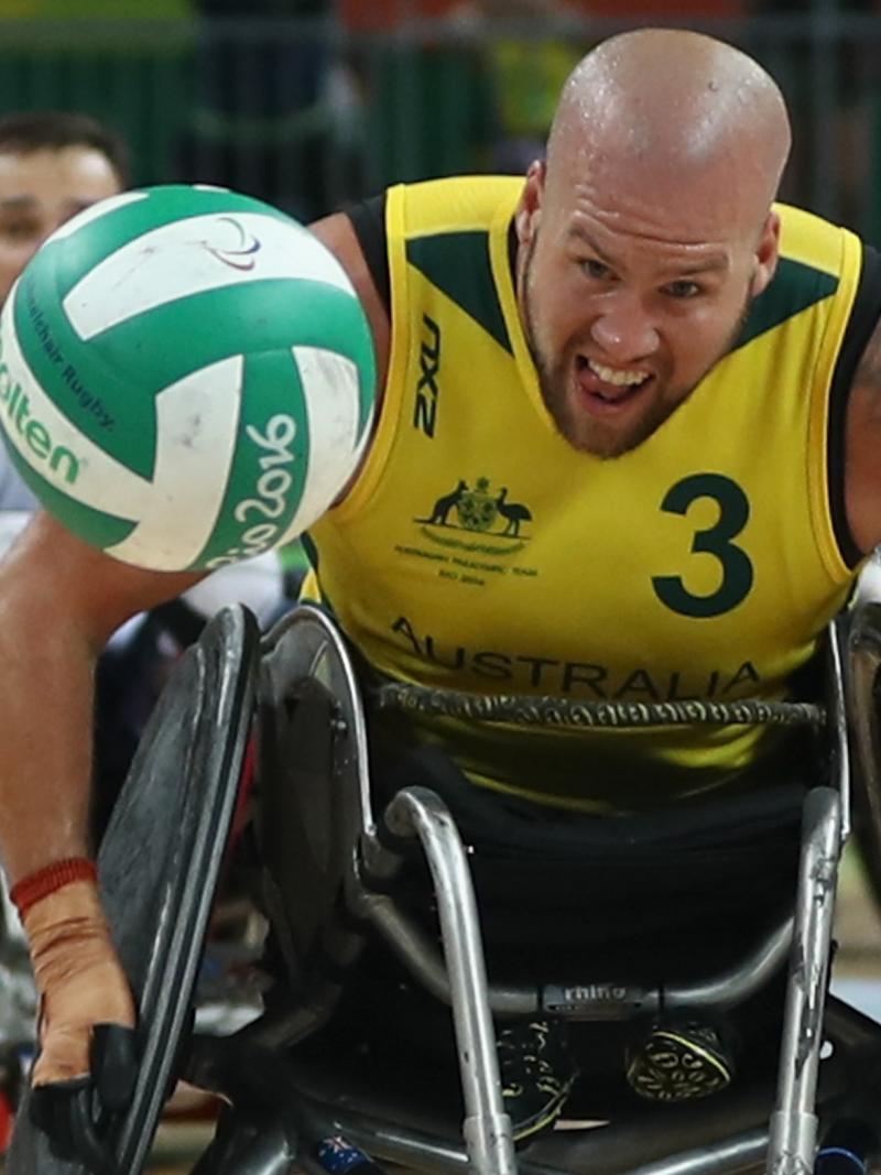 male wheelchair rugby player Ryley Batt
