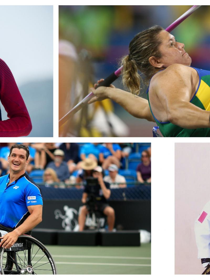 Para athletes Gustavo Fernandez, Elizabeth Gomes, Claudia Romero and Allysa Seely