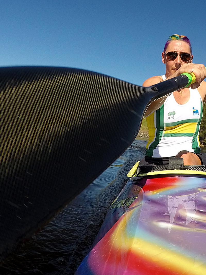 female Para canoeist Amanda Reynolds