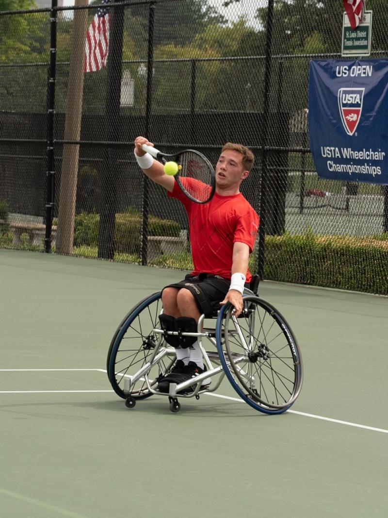 Alfie Hewett competing at the last Super Series of 2018