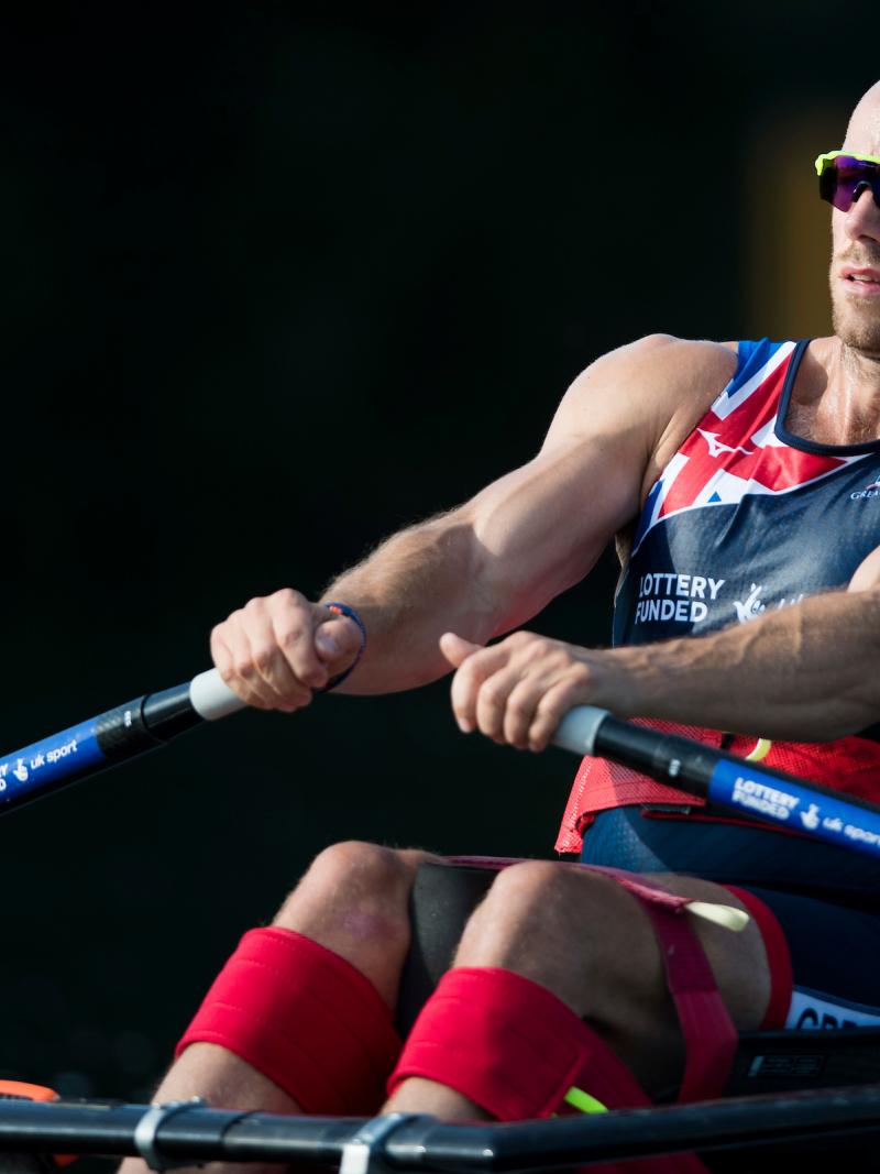 male Para rower Andrew Houghton