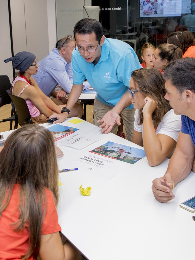 Athletes take part in Proud Paralympian workshop in Sant Cugat, Spain