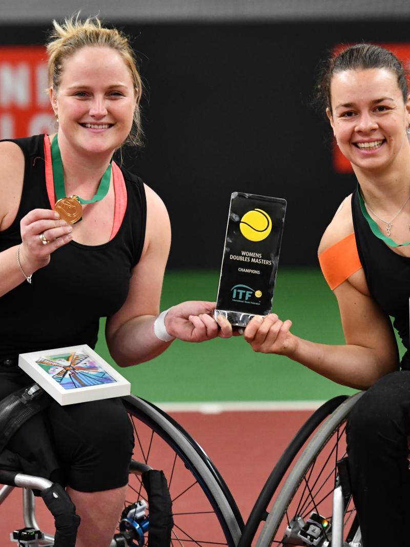 Marjolein Buis and Aniek van Koot won the 2018 Doubles Masters title on home soil in Netherlands