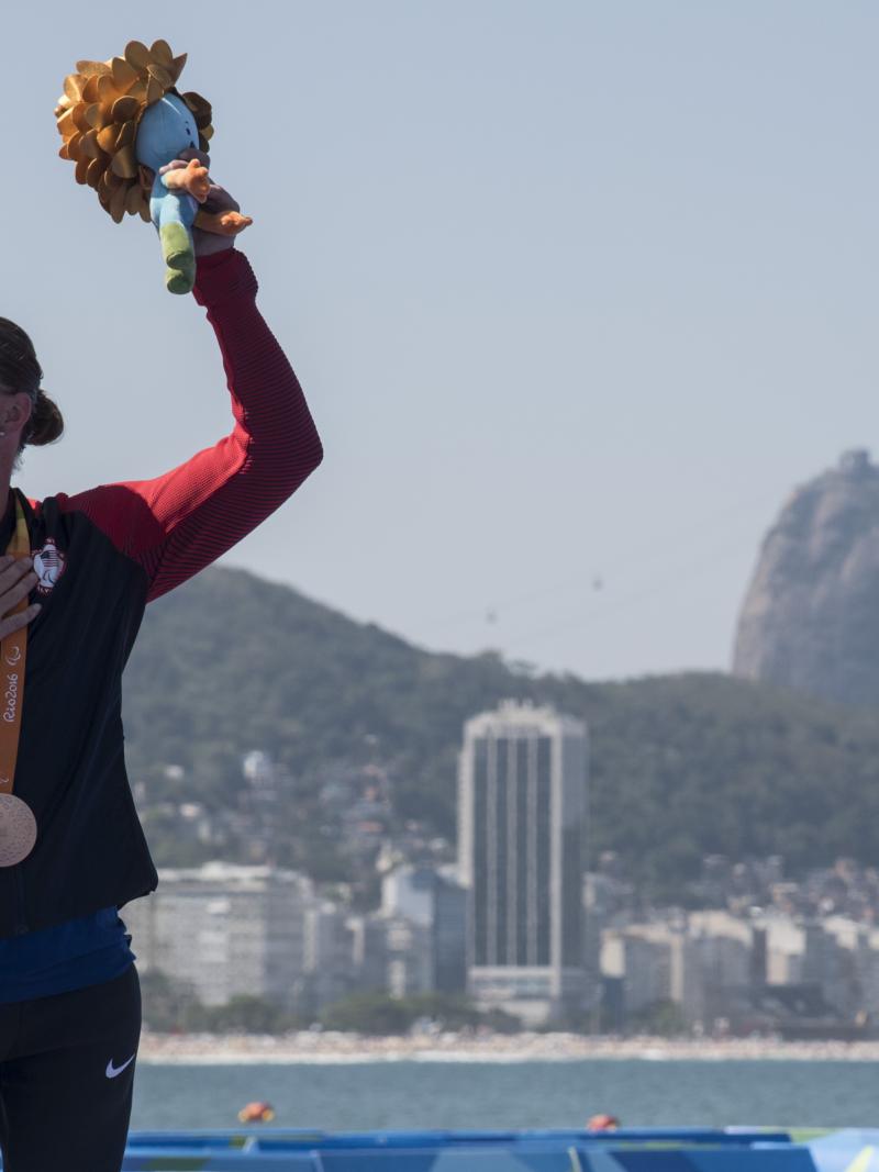 Melissa Stockwell won bronze at the Rio 2016 Paralympic Games